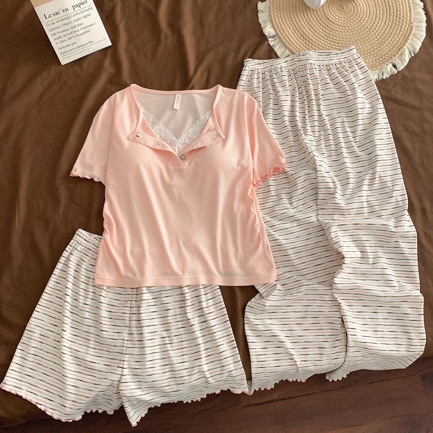 Morning Dew Padded Nightsuit -3pcs Set - ricardofort