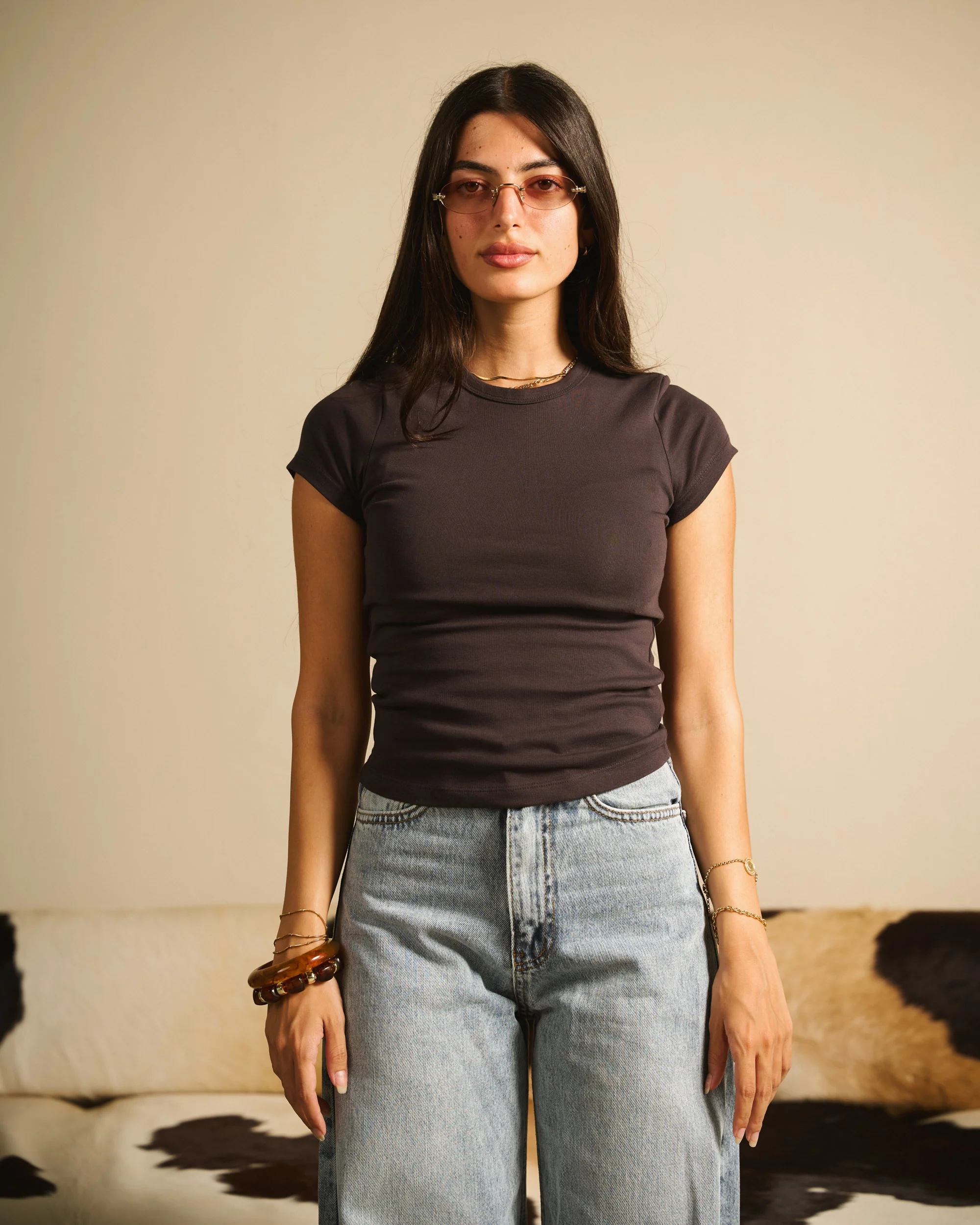 Steel Basic Ribbed T-shirt - ricardofort