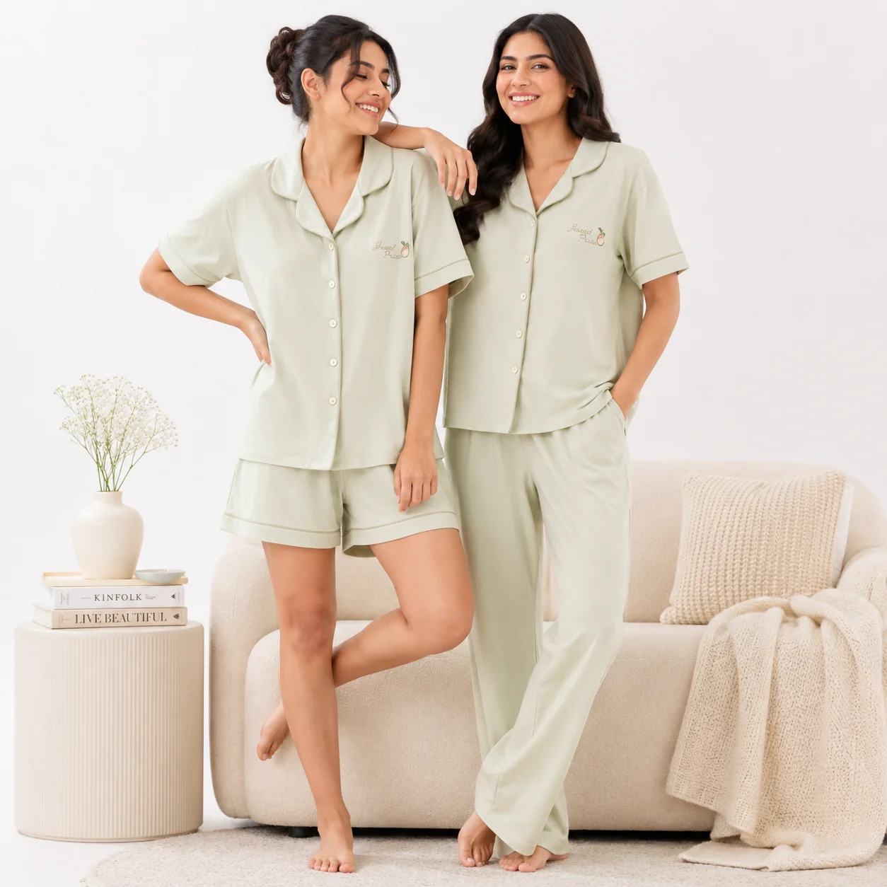 Essential Comfort Padded Nightsuit Set - 3pc Set - ricardofort