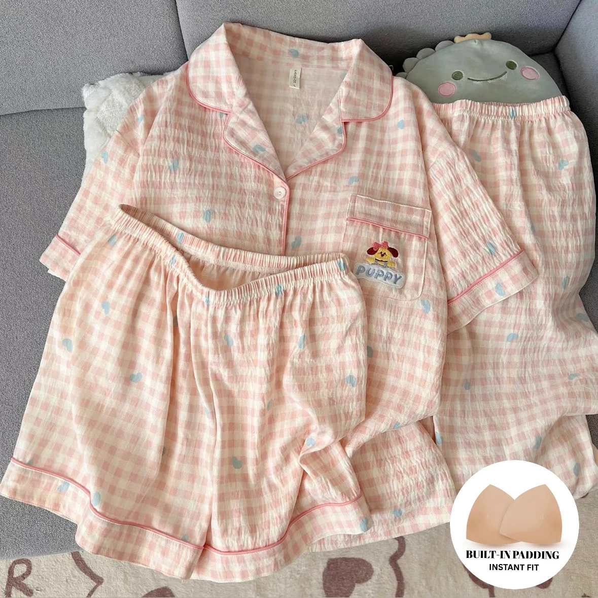 Whispering Pillow Padded Nightsuit -3pcs Set - ricardofort