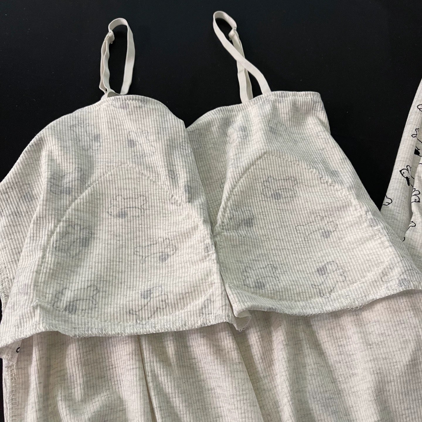 Grey Pup Padded Nightsuit - 3pc Set - ricardofort