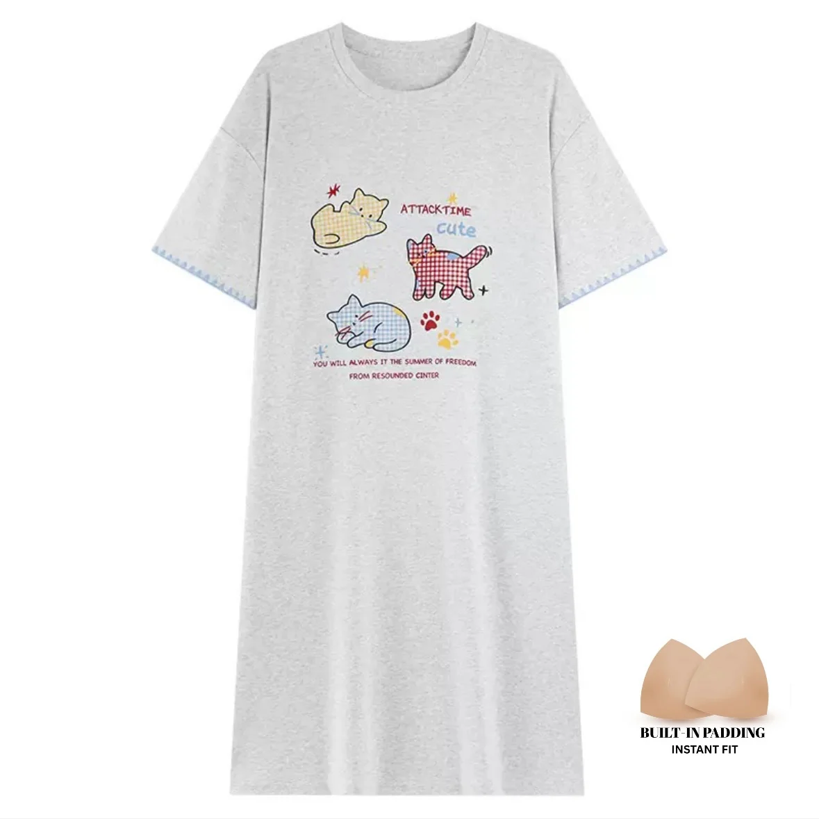 Purrfect Dreams Padded Night Dress - ricardofort