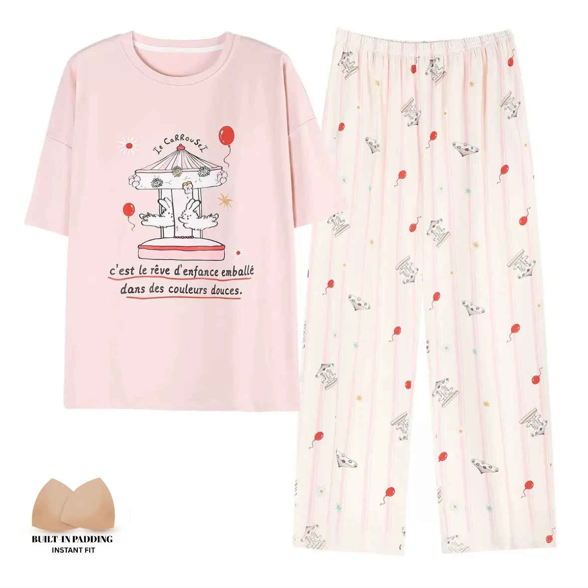 Whimsical Carousel Padded Nightsuit Set - ricardofort