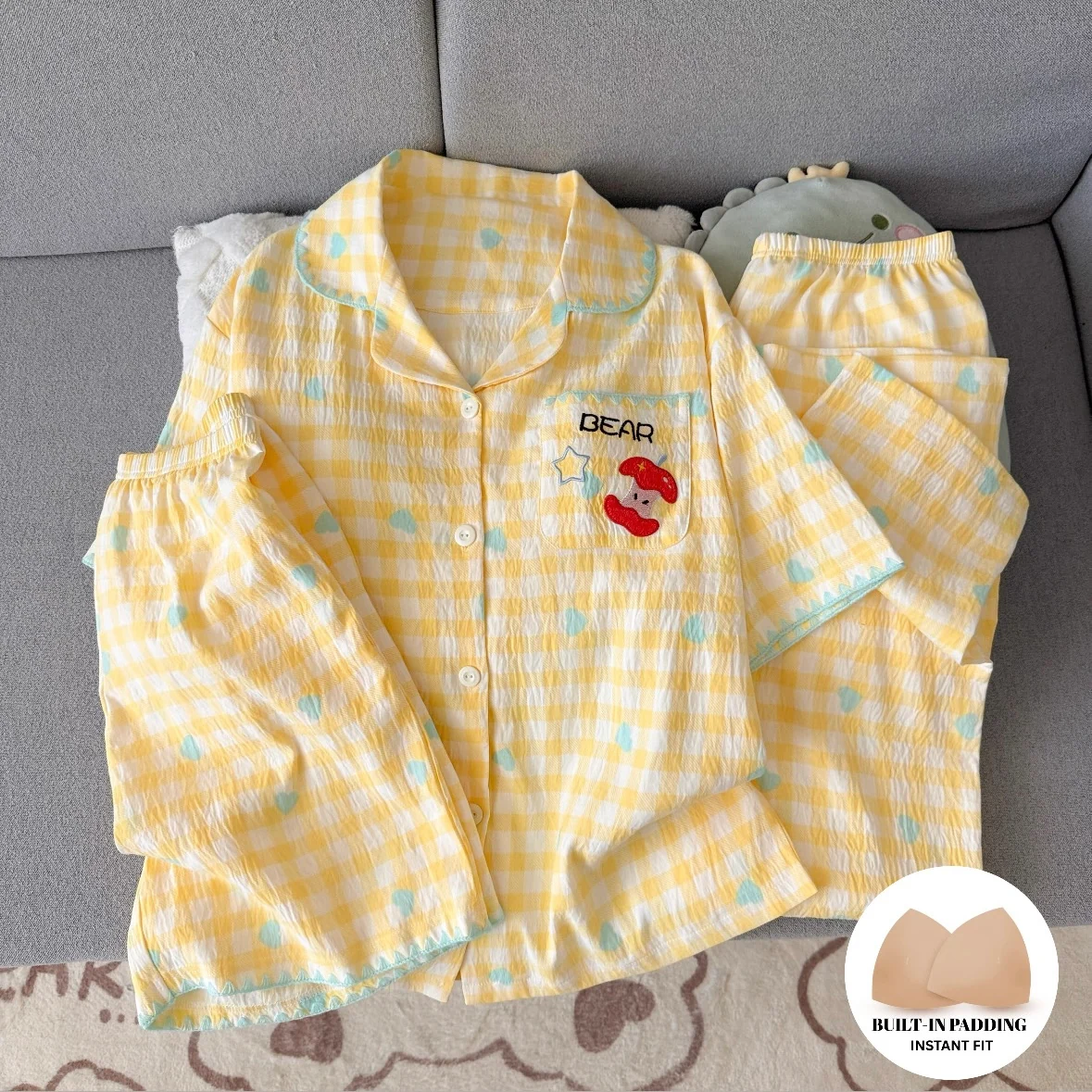 Butter Soft Padded Nightsuit -3pcs Set - ricardofort