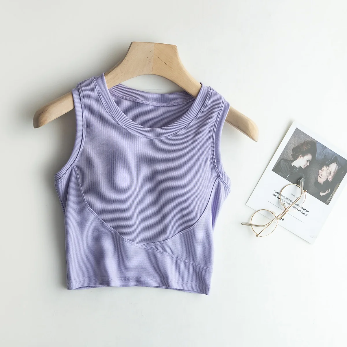 Venetia Built-In Bra Racer Back Top - ricardofort