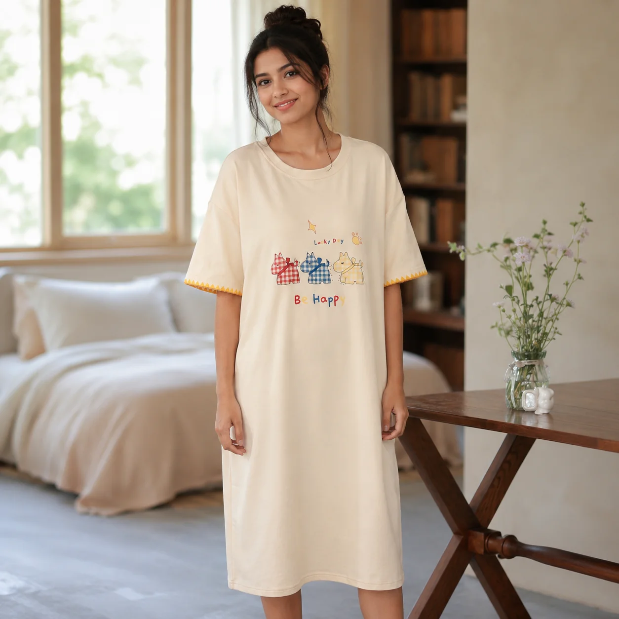 Trio Padded Night Dress - ricardofort