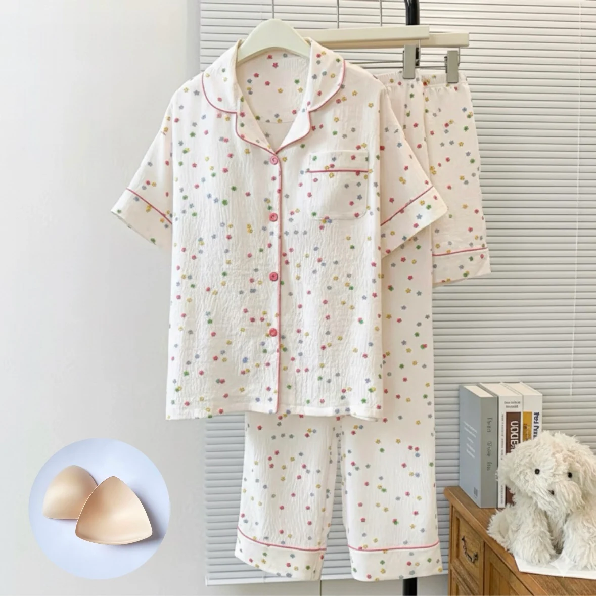Twinkle Star Padded Nightsuit - 3pc Set - ricardofort
