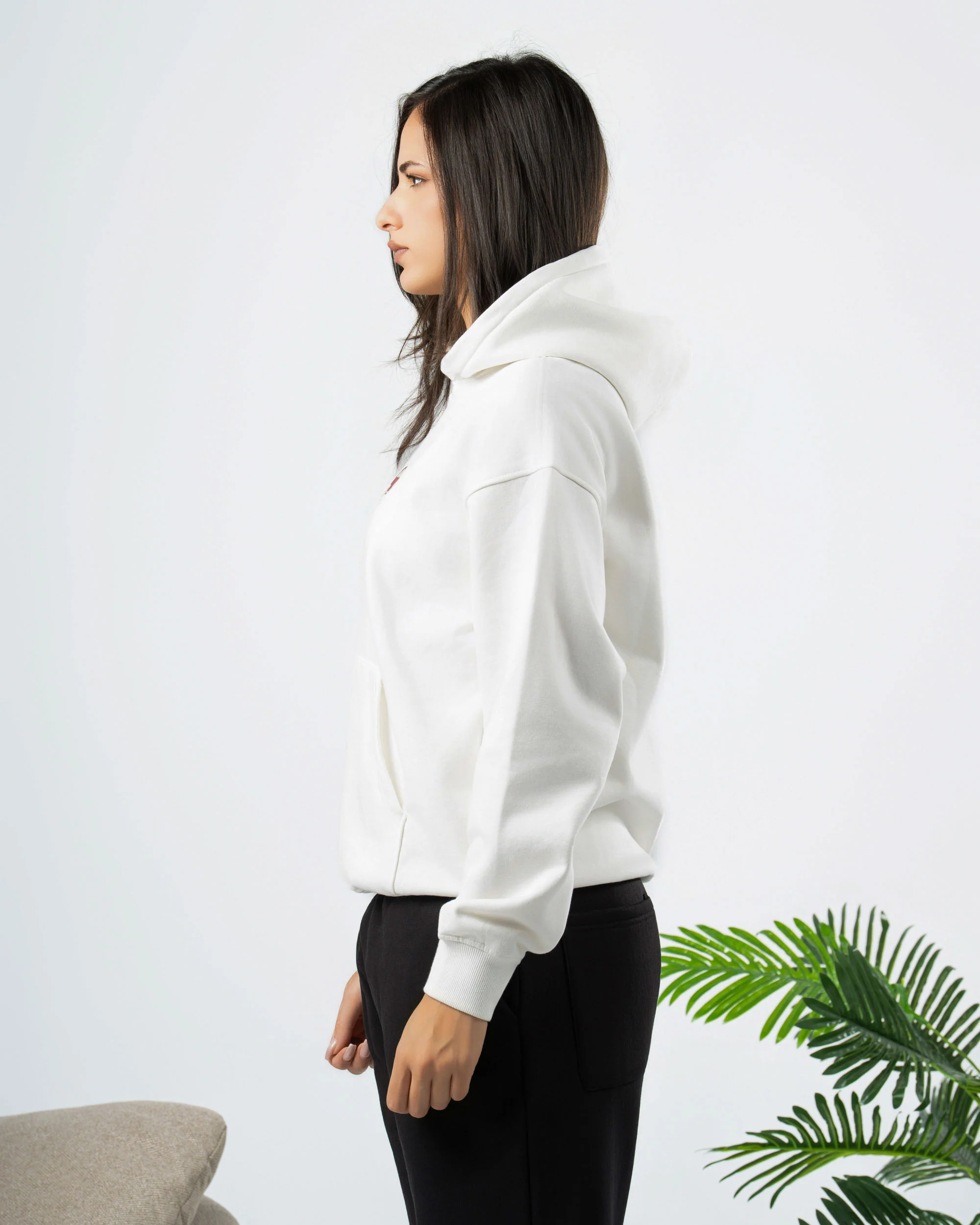 1971 Porsche Hoodie In Offwhite - ricardofort