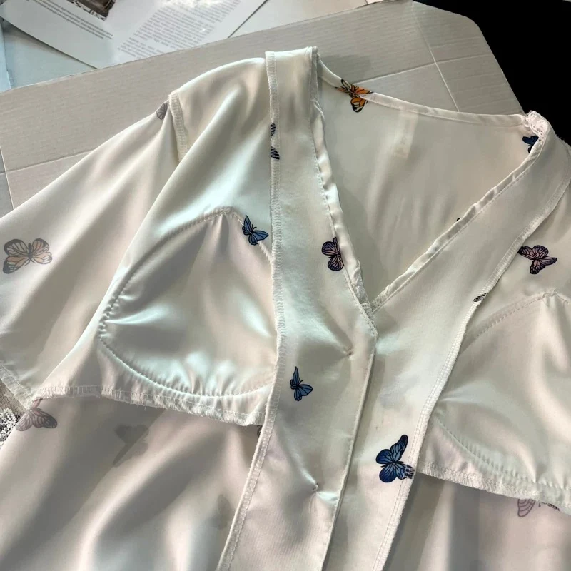 Butterfly Bliss Padded Nightsuit- 3pc Set - ricardofort