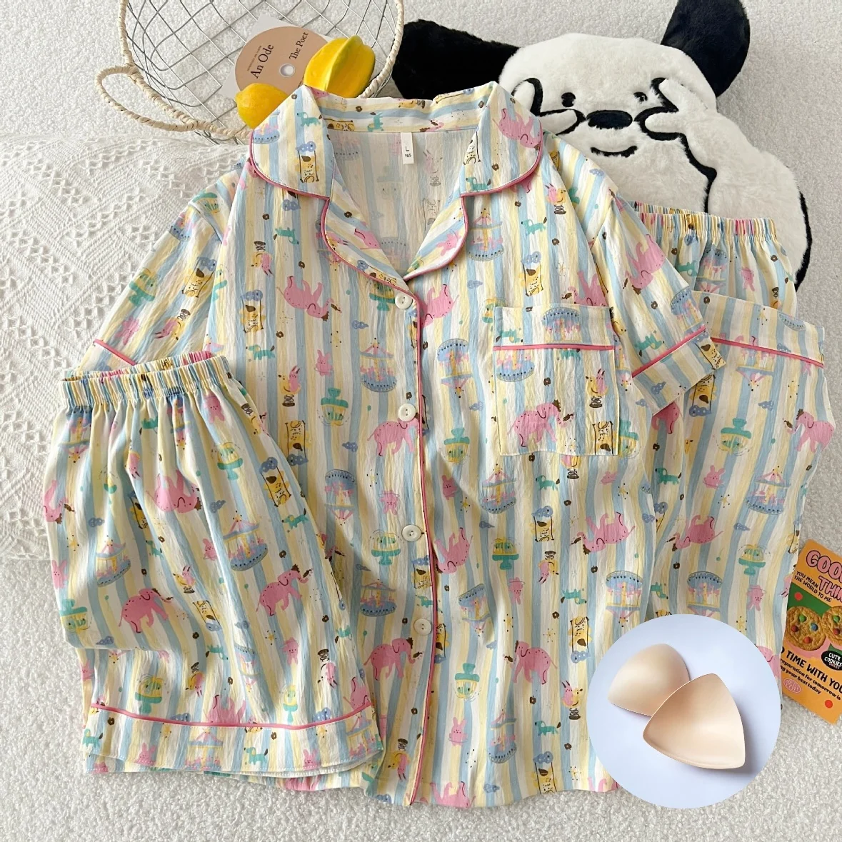 Midnight Circus Padded Nightsuit- 3pc set - ricardofort