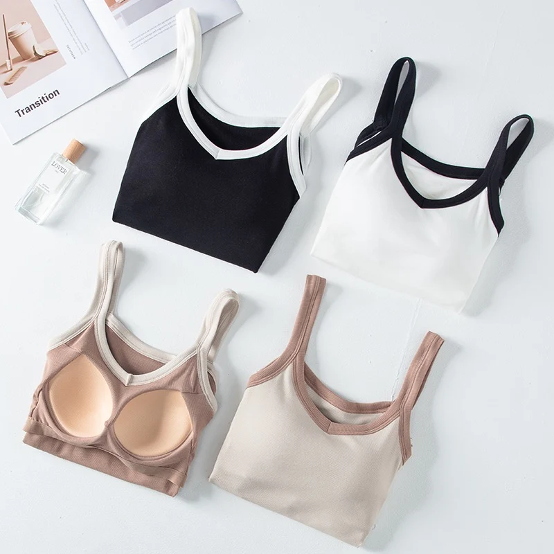 Versatile Dual Tone Padded Camisole - ricardofort