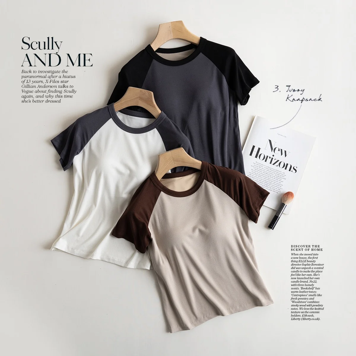 Nouse Contarst Round Neck Padded T-shirt - ricardofort