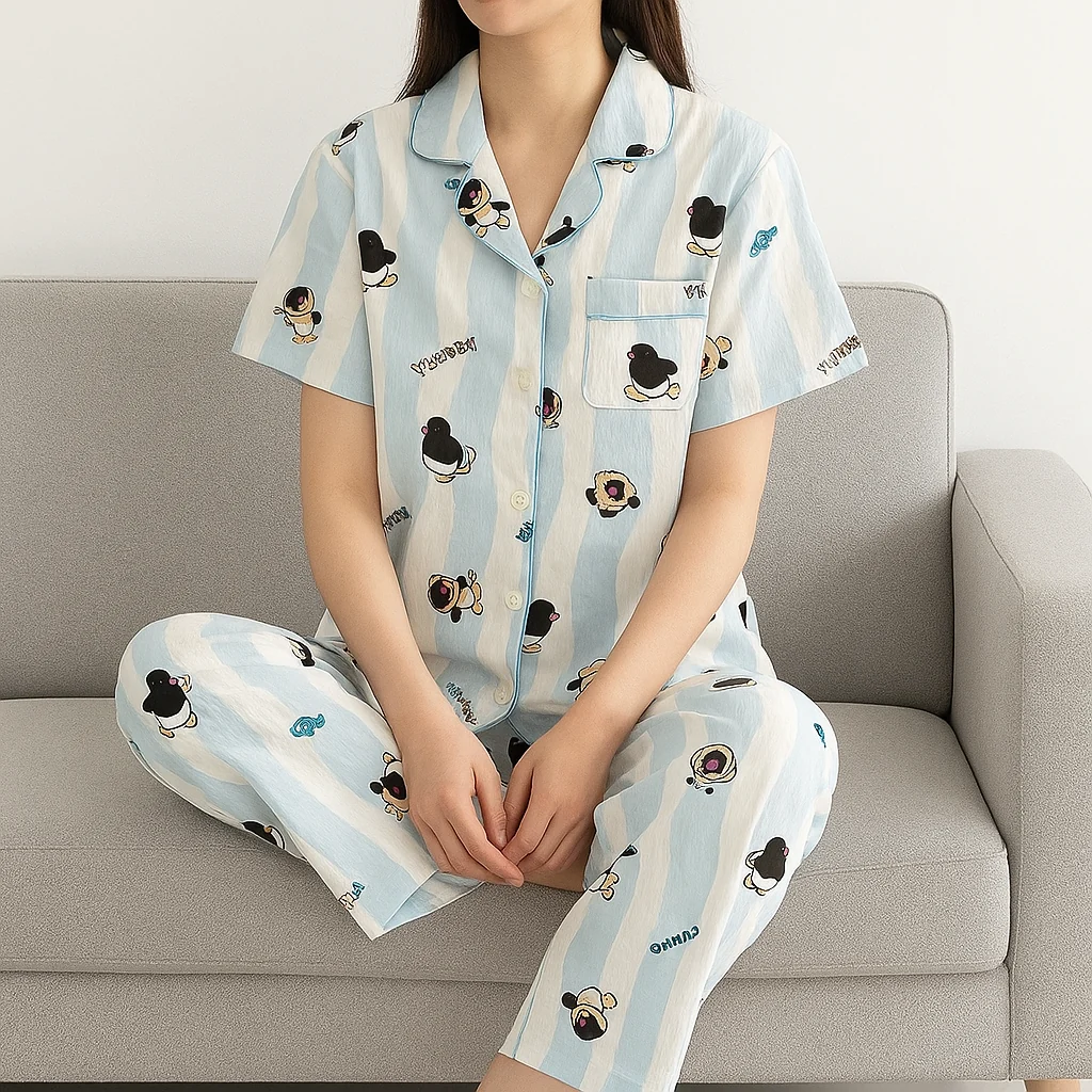 Oh-Penguin Padded Nightsuit - 3pc Set - ricardofort