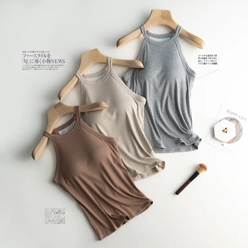Kao Halter Neck Built In Bra Camisole - ricardofort