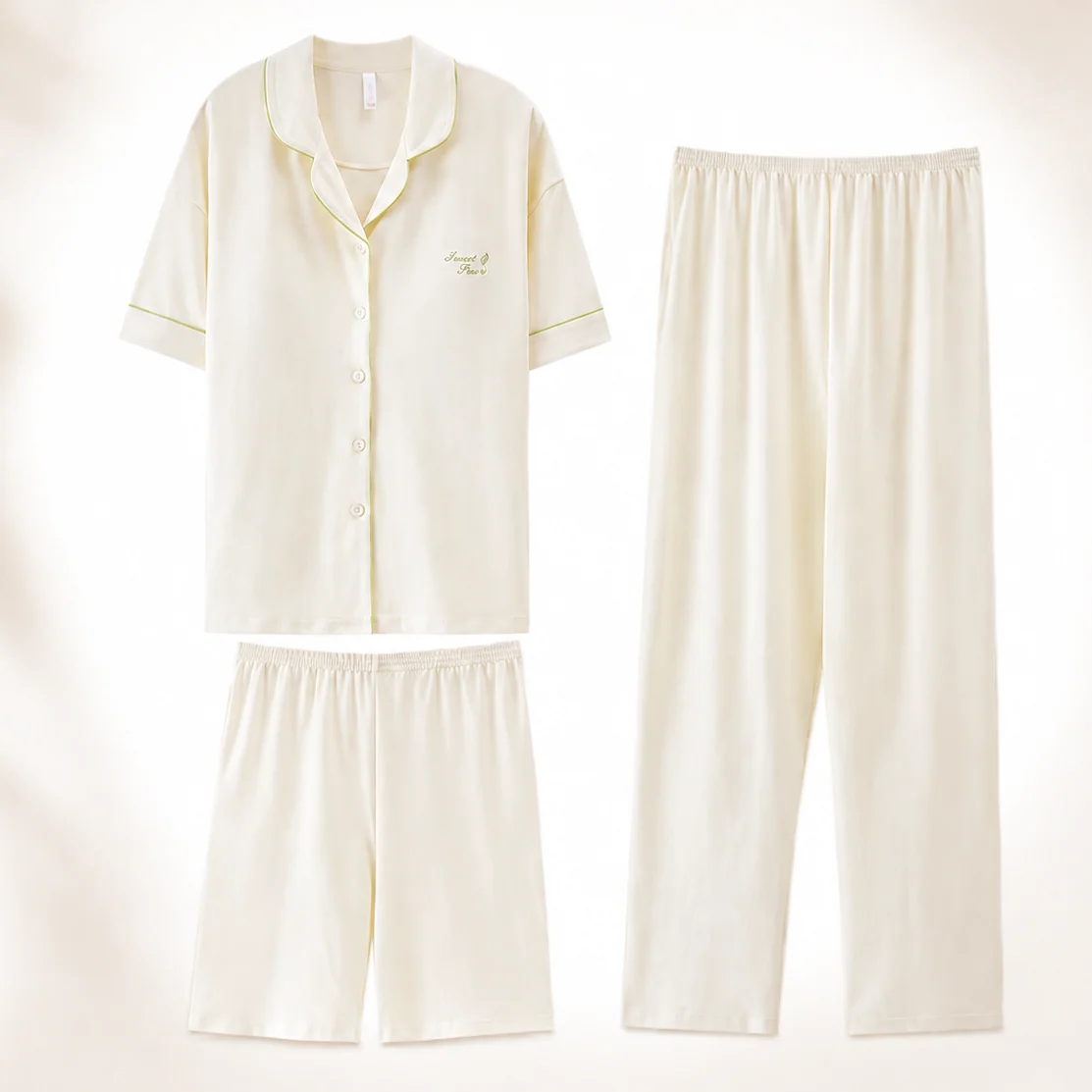Essential Comfort Padded Nightsuit Set - 3pc Set - ricardofort