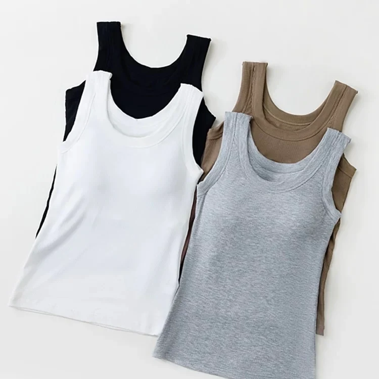 Paris Plus Size Built-In Bra Tank Top - ricardofort