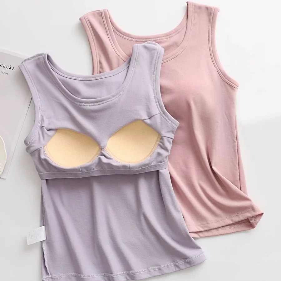 Lily Causal Built-In Bra Tank Top - ricardofort
