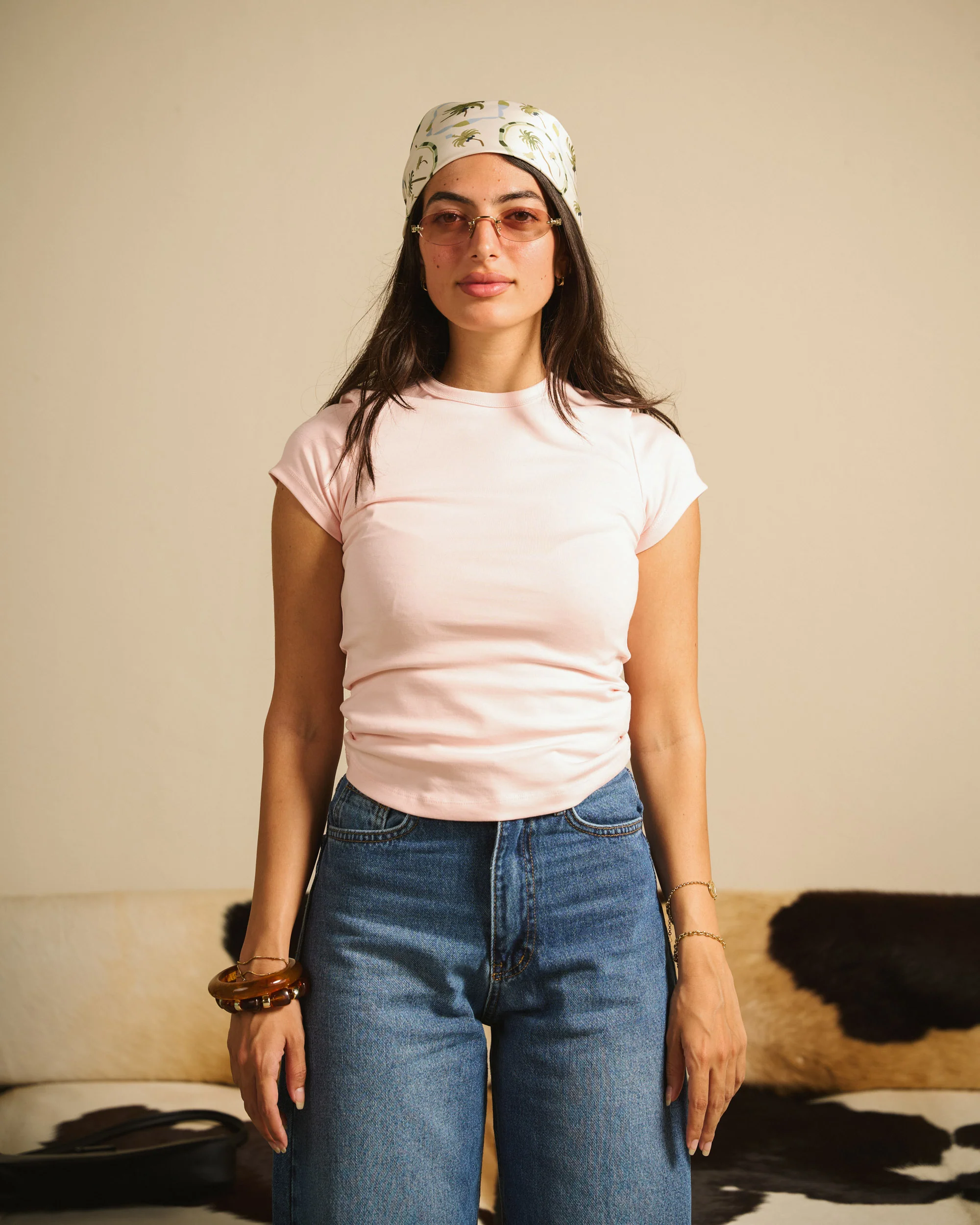 Pink Basic Ribbed T-shirt - ricardofort