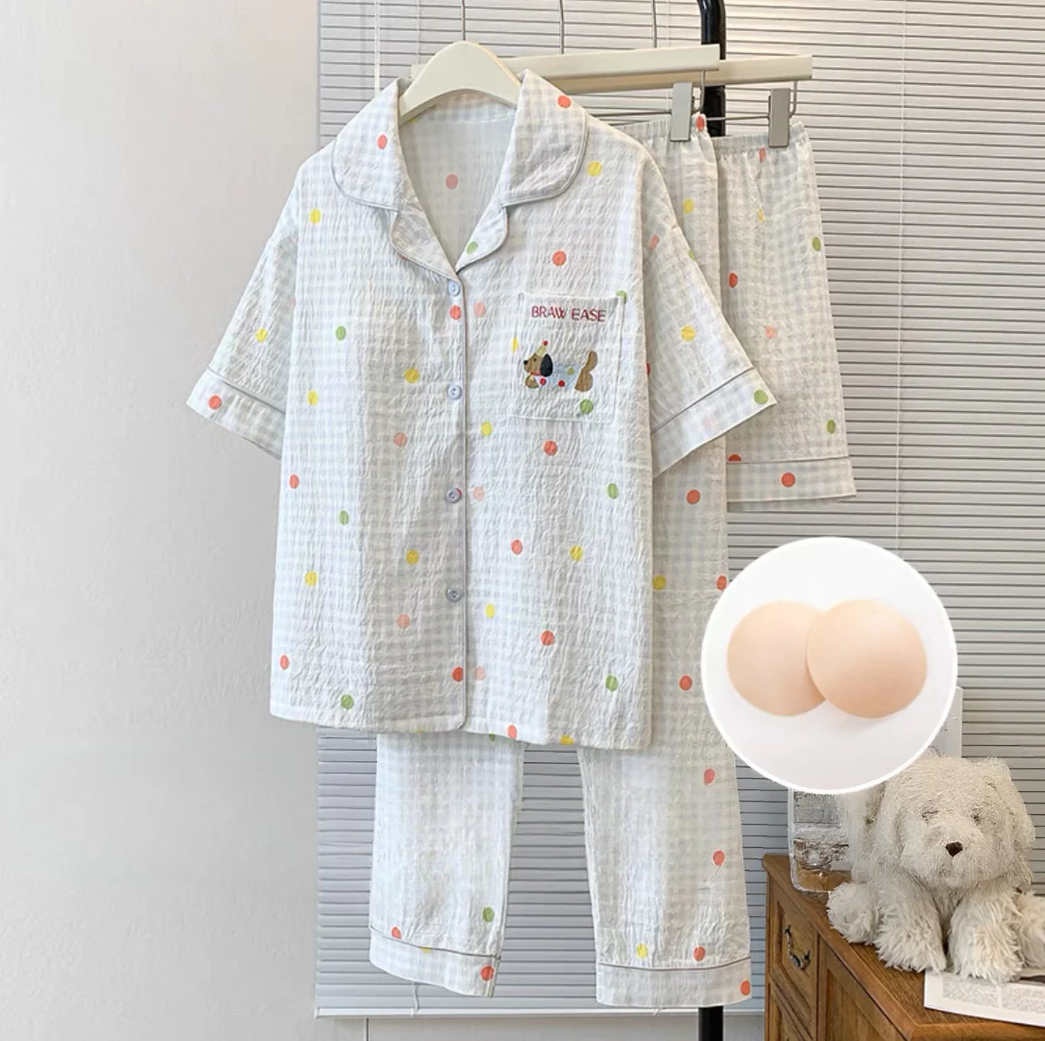 Cotton Candy Padded Nightsuit- 3pc set - ricardofort