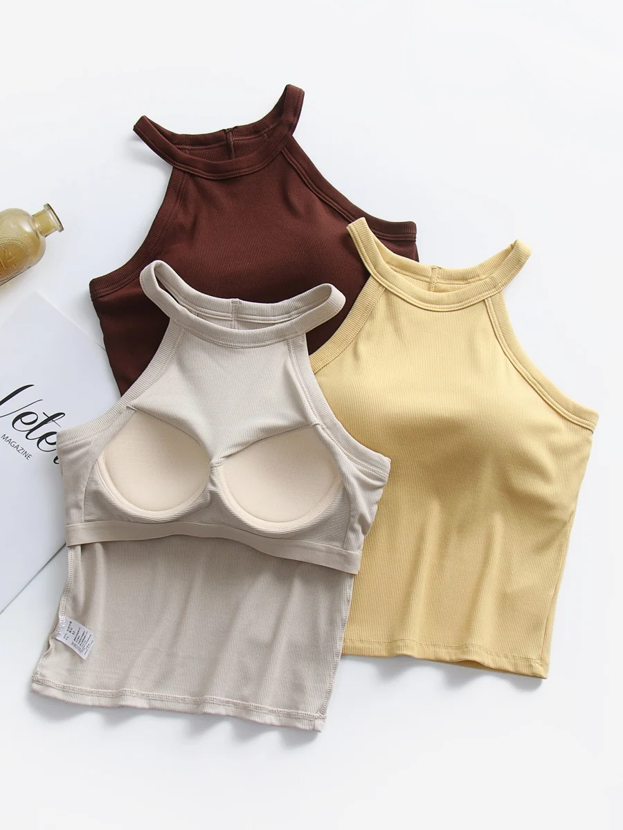 Halter Neck Padded Camisole - ricardofort