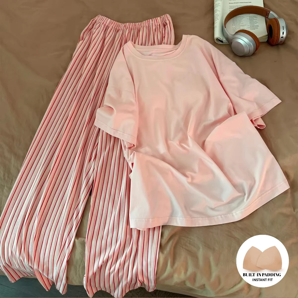 Pink Heaven Padded Nightsuit Set - ricardofort