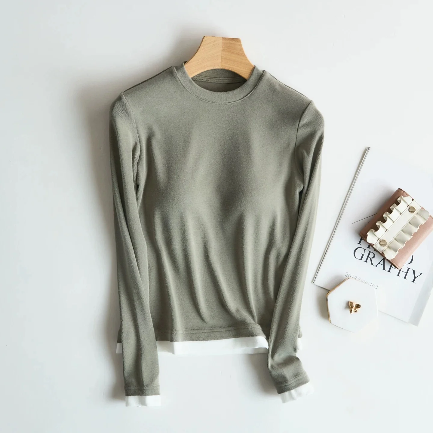 Layer Luxe Warm Built-In Bra Tee - ricardofort