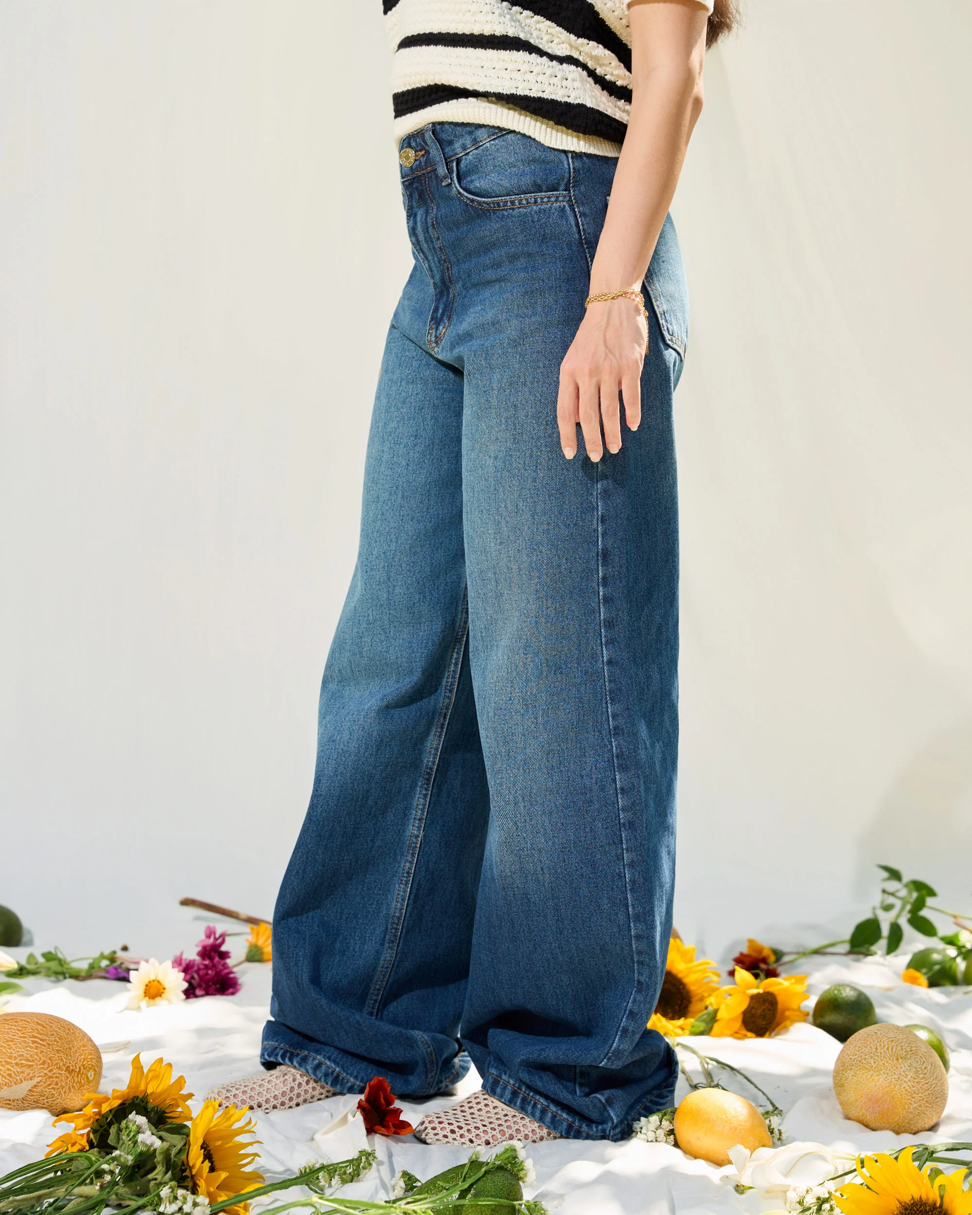 Blue Wide Leg Jeans - ricardofort