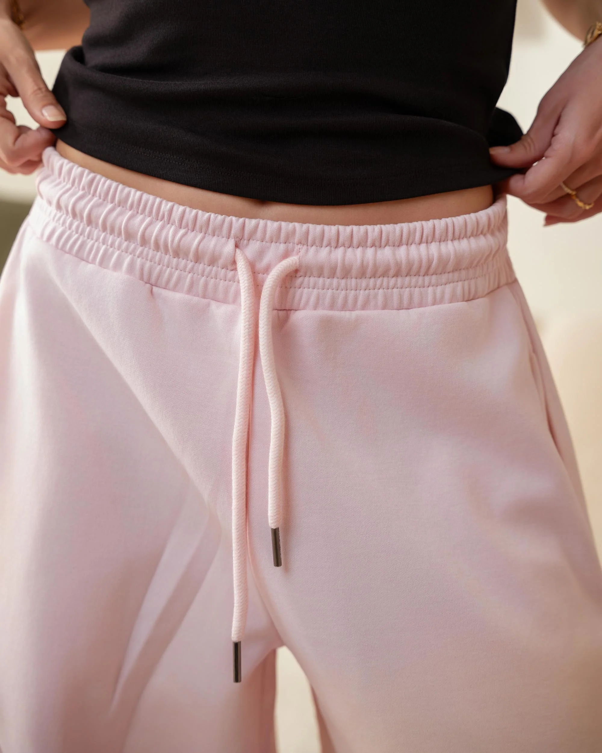 Baby Pink Ultra Wide Balloon Sweatpants - ricardofort