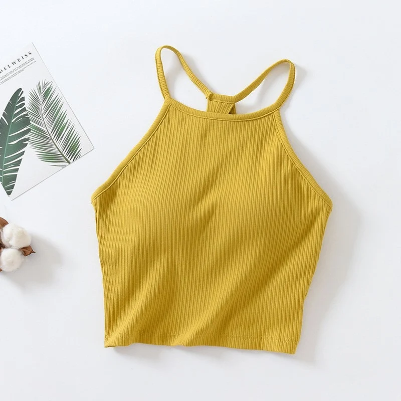 Alpro Halter Neck Built-In Bra Top - ricardofort