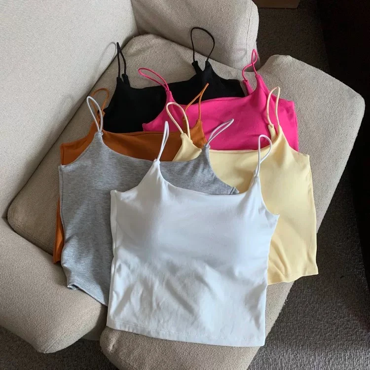 August Pastel Built-In Bra Top - ricardofort