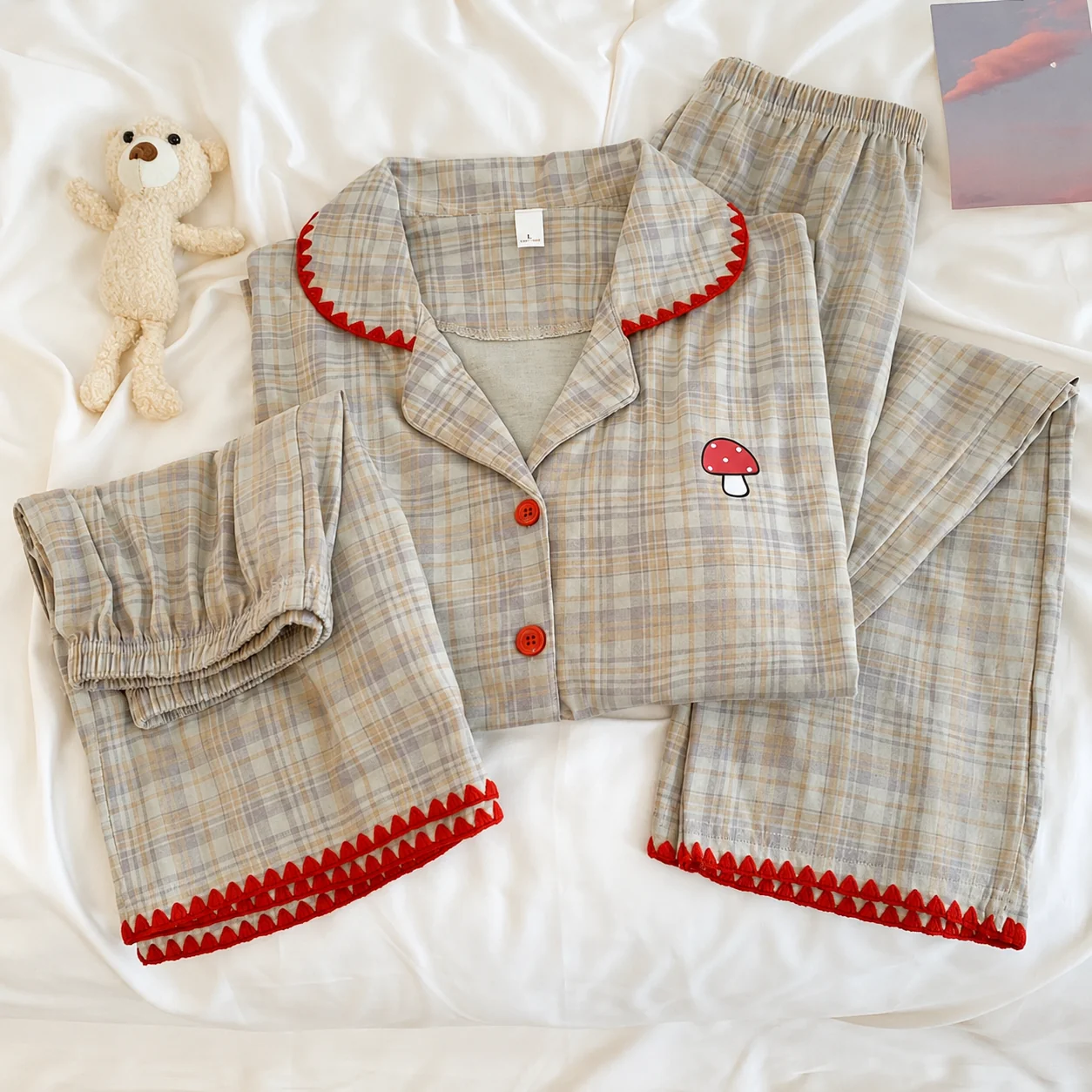 Mellow Mushroom Padded Nightsuit -3pcs Set - ricardofort