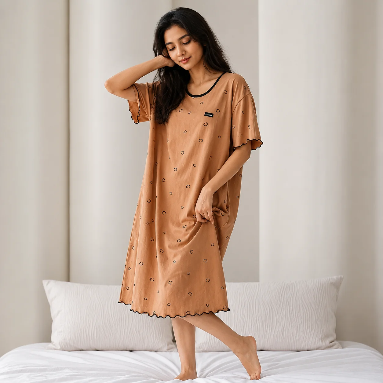 Smiley Days Padded NIght Dress - ricardofort