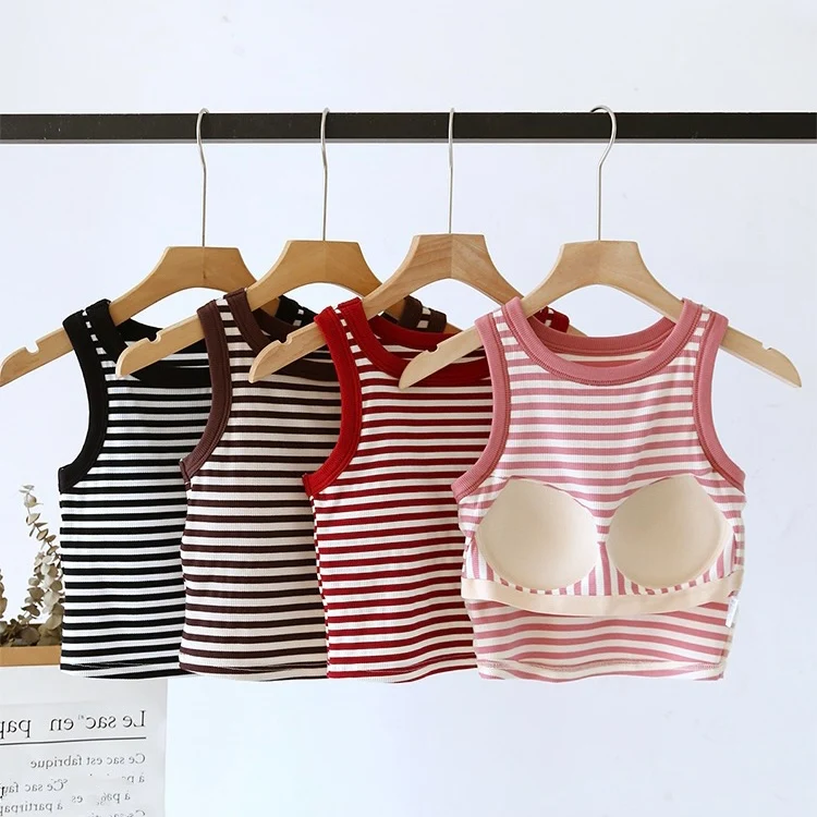 Kyla Striped Padded Tank Top - ricardofort