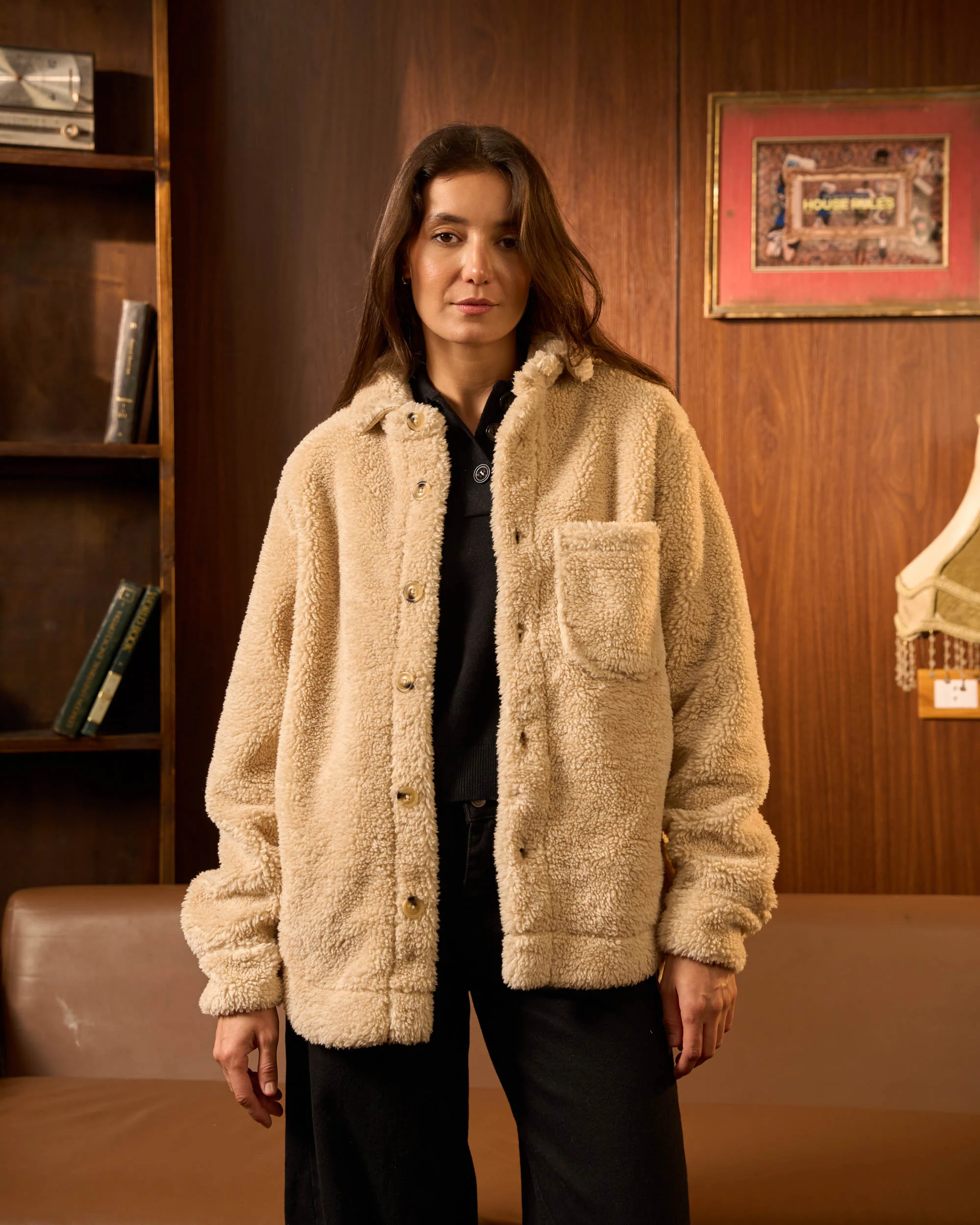 Beige Teddy Jacket - ricardofort