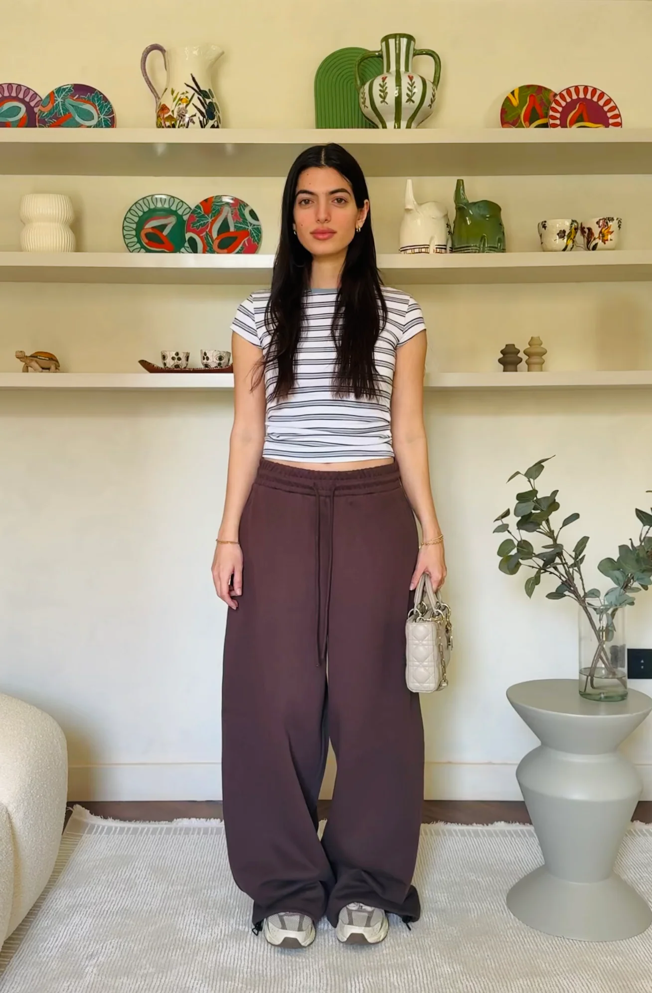 Brown Ultra Wide Balloon Sweatpants - ricardofort