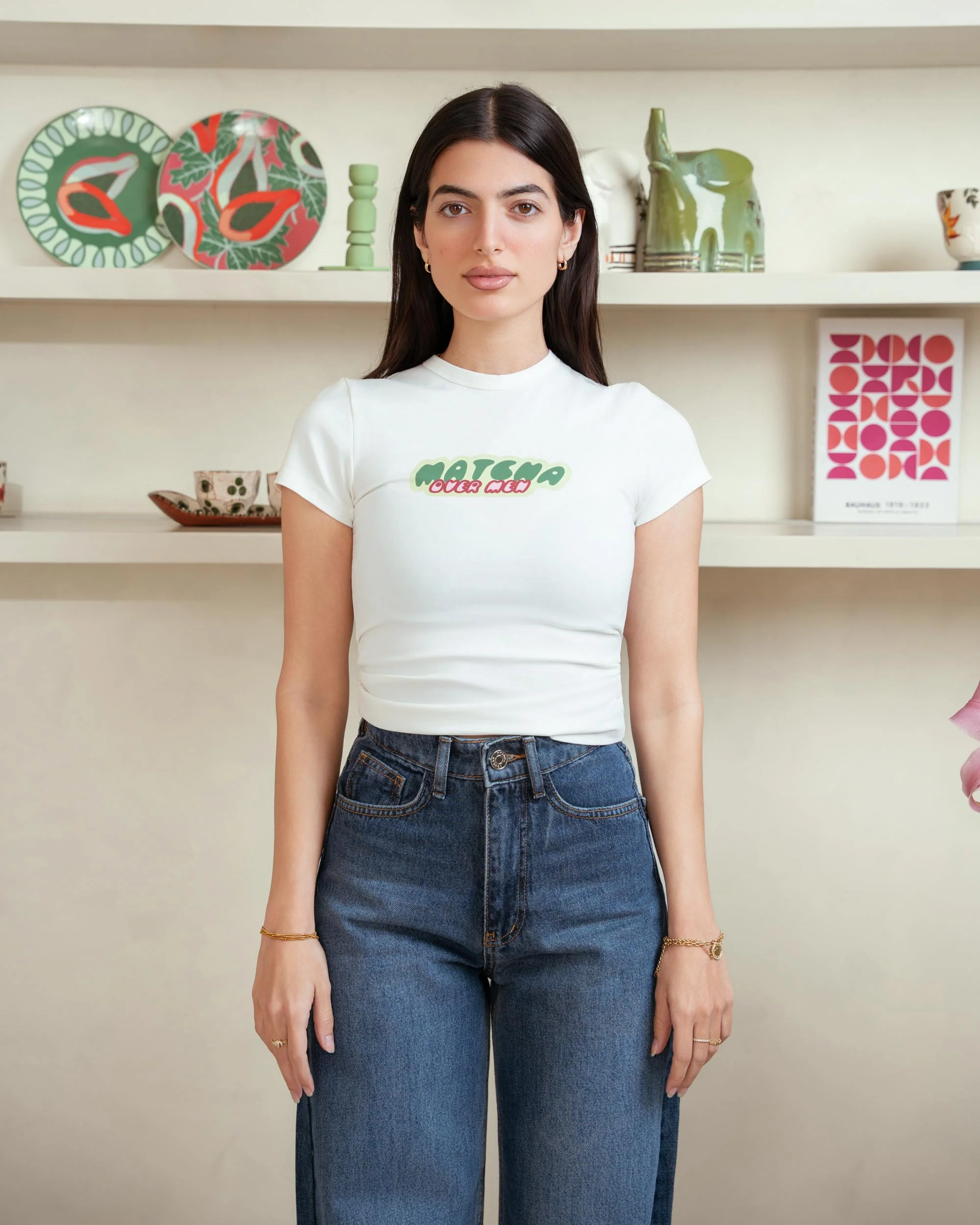 Off white Matcha Over Men Baby Tee - ricardofort