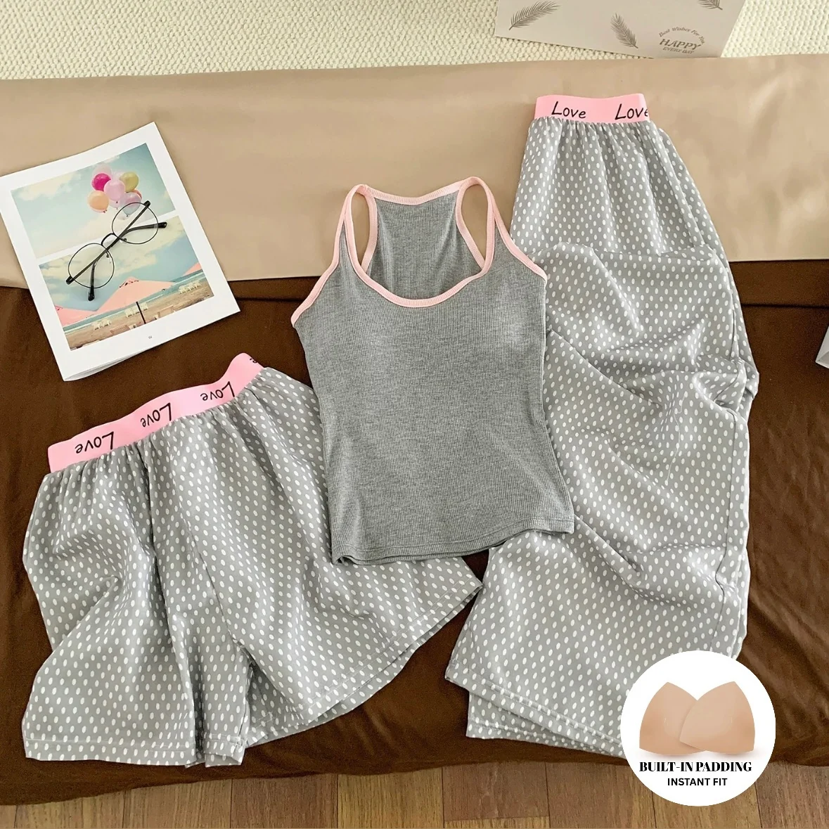 Ash & Blush Padded Lounge Set - 3pc Set - ricardofort