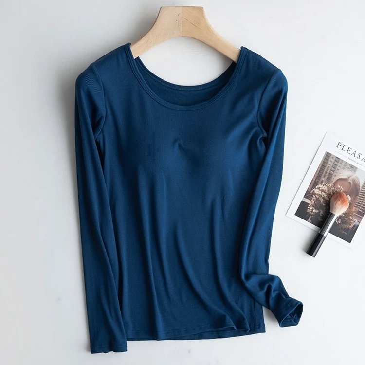 Dia Full Slevees Built in Bra Tshirt - ricardofort